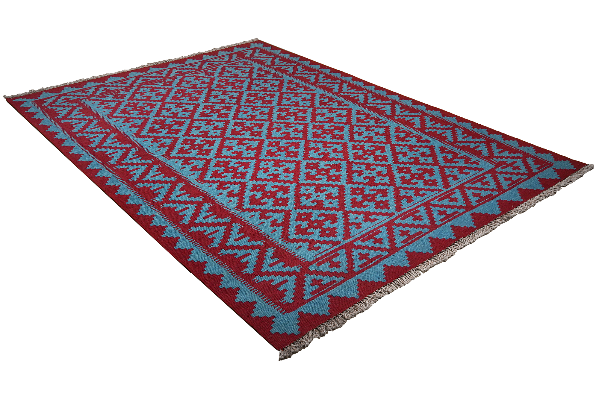 Kilim Gashgai Teppich Blau 1