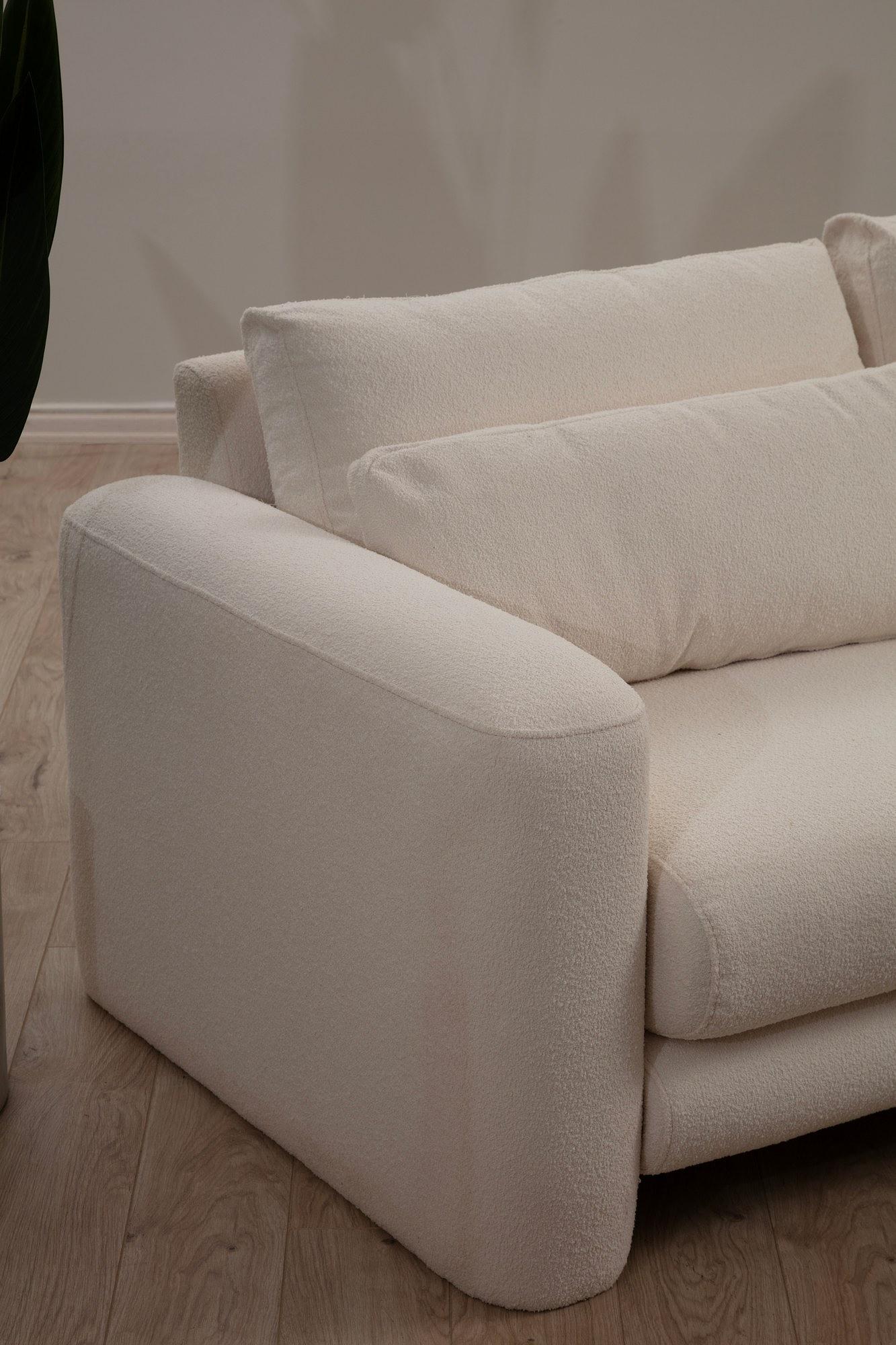 Lily corner sofa Right Cream 2