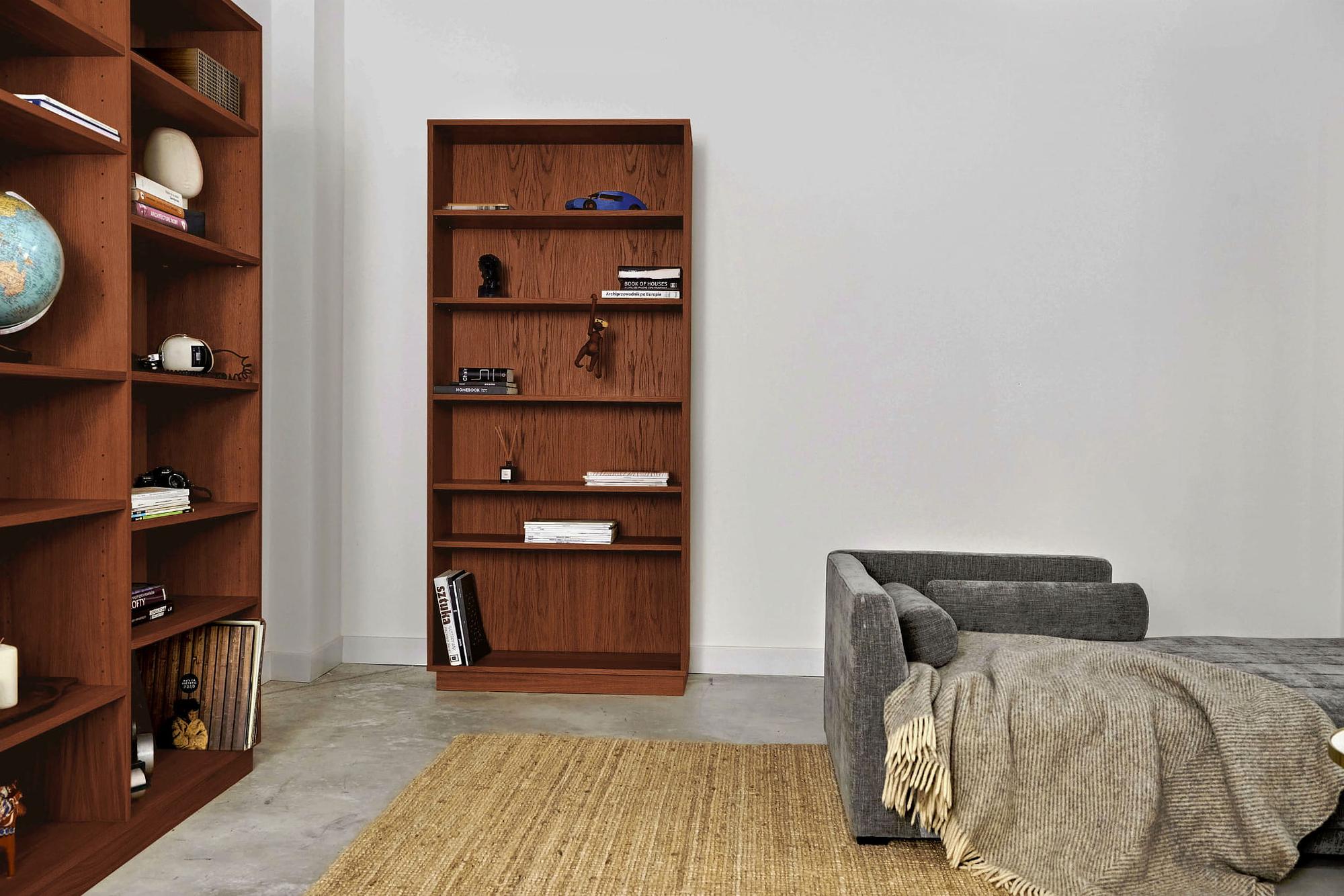 Bücherregal Holz Braun  2