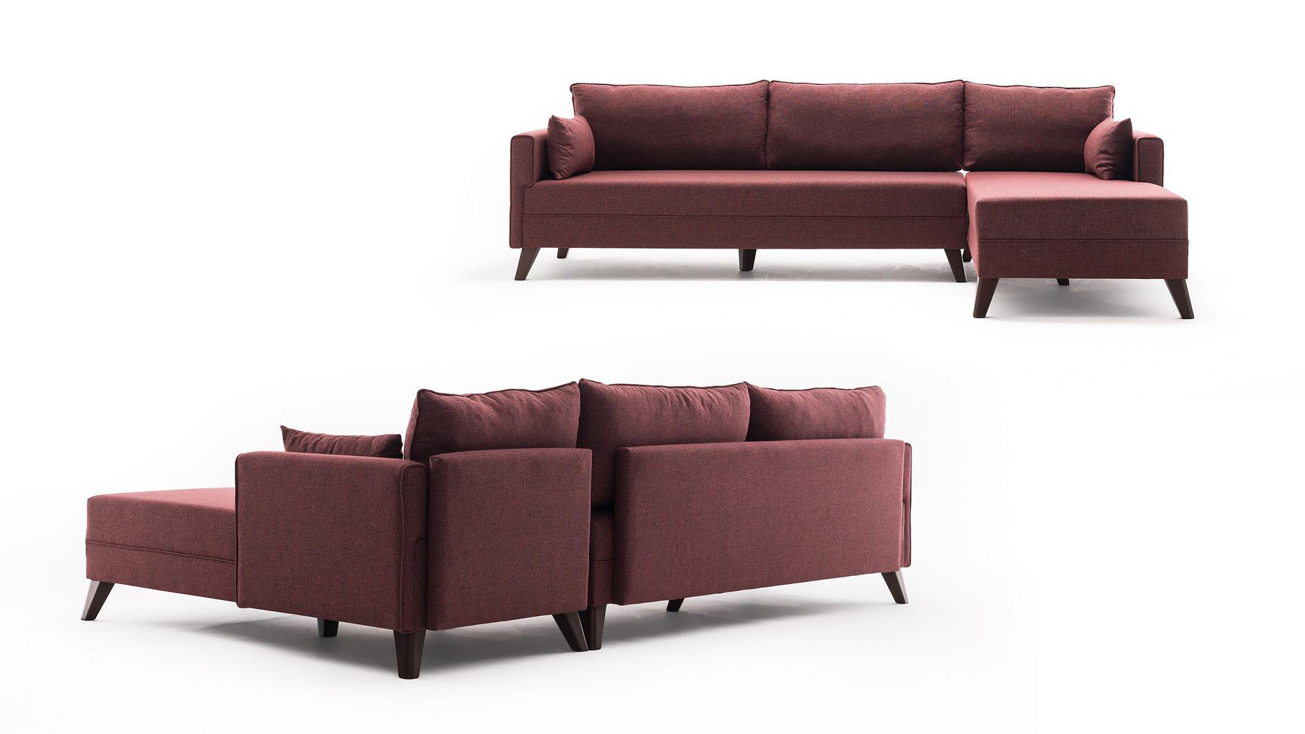 Bella Sofa Récamiere Rechts Rot 5