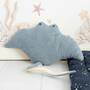 2x Mantarochen Plüschtier Baumwolle Blau Weiß 4