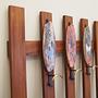 Teak wall coat rack 1970s 5