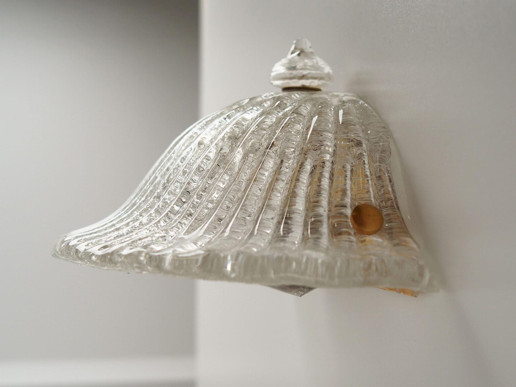 Wall lamp Murano glass 1970s 3