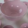 Ceramic bowl set Pink 1990s 4