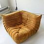 Togo Ecksofa, Sessel & 2-Sitzer Cord Sandbraun 3