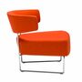 Tauro BU1934 Polstersessel Stahl Stoff Orange 1