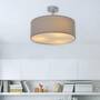 3-light ceiling lamp Cotton fabric Steel Gray 2