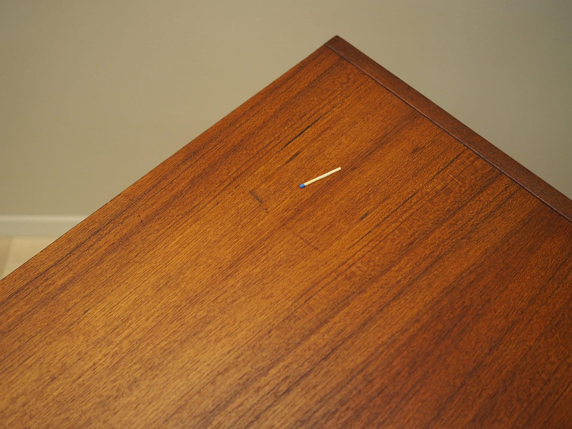 Vintage Sideboard Teak Wood Brown 1970s 13