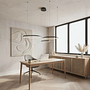 Ring-shaped LED pendant light CAECILIA Black 2