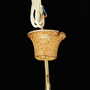 Vintage Pendant Lamp Ceramic Yellow 1960s 5