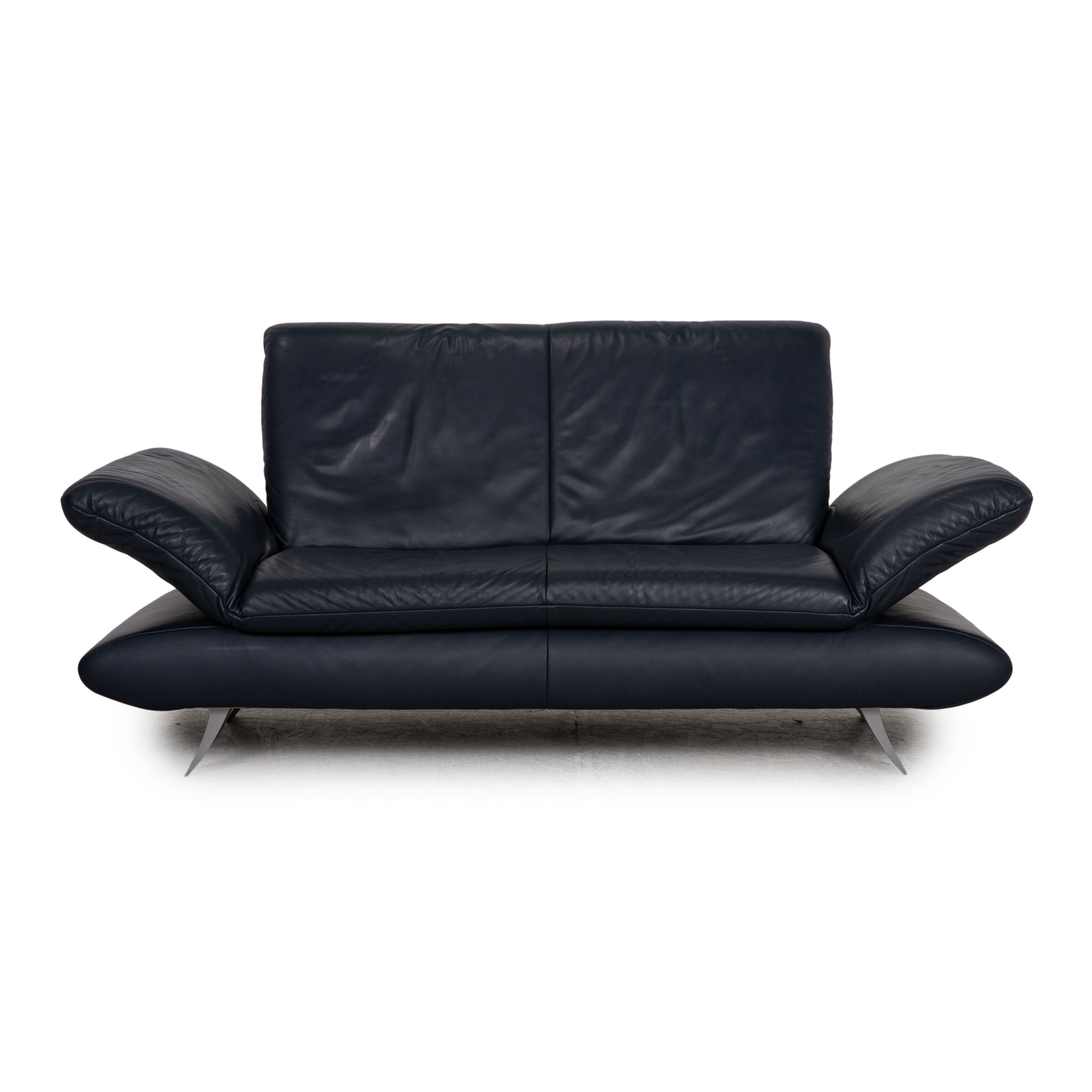 Rossini Sofa 2-Sitzer Leder Dunkelblau 0