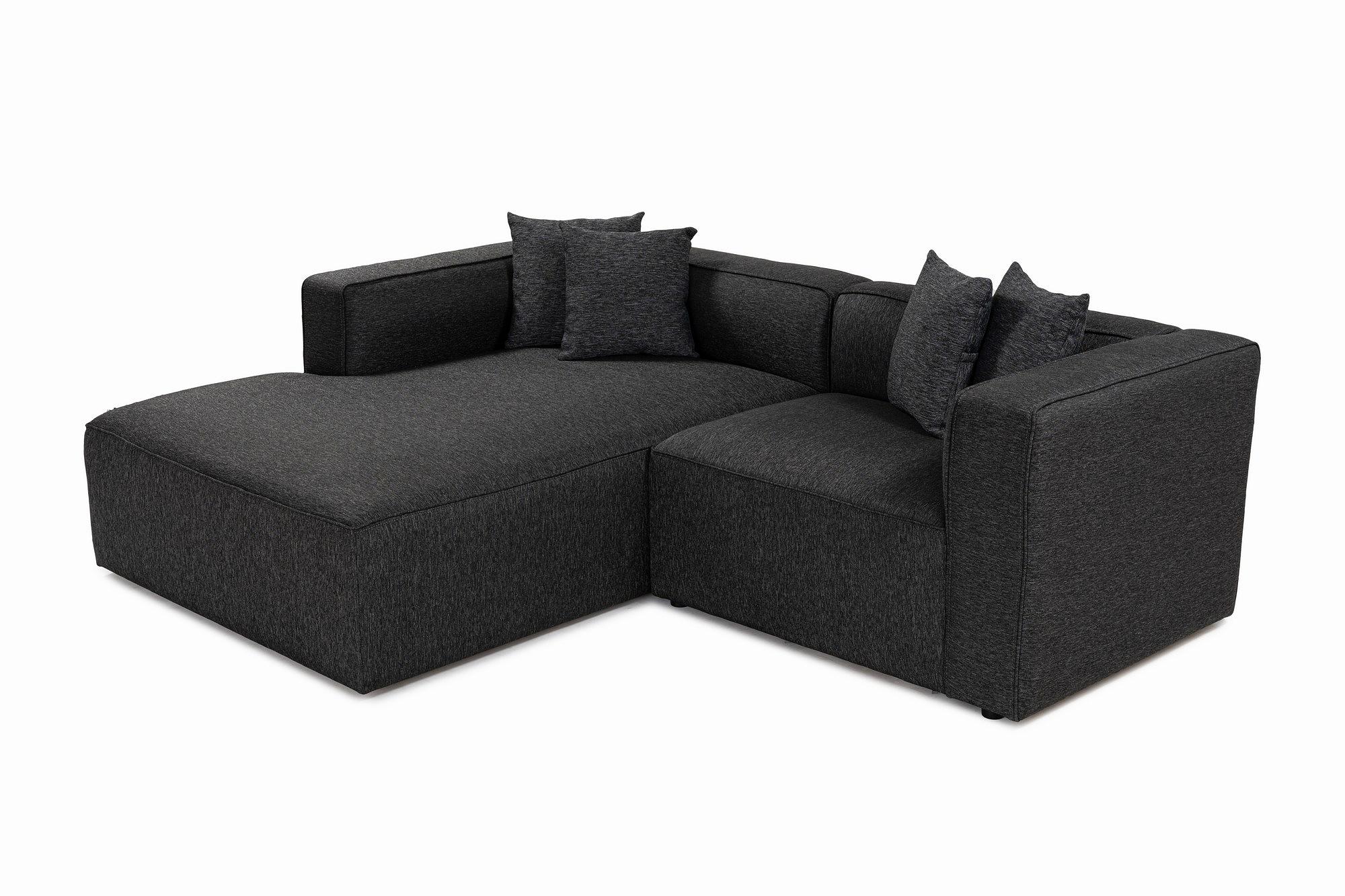 Mora Corner Sofa Left Anthracite 1
