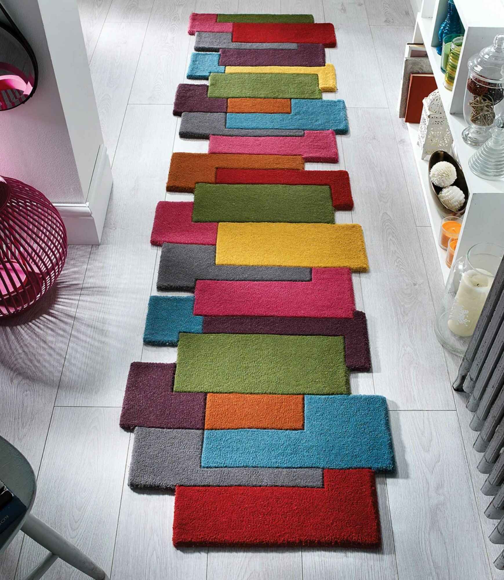 Teppich Wolle Mehrfarbig 4