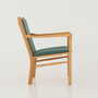 Vintage chair Beech wood Green 1970s 6
