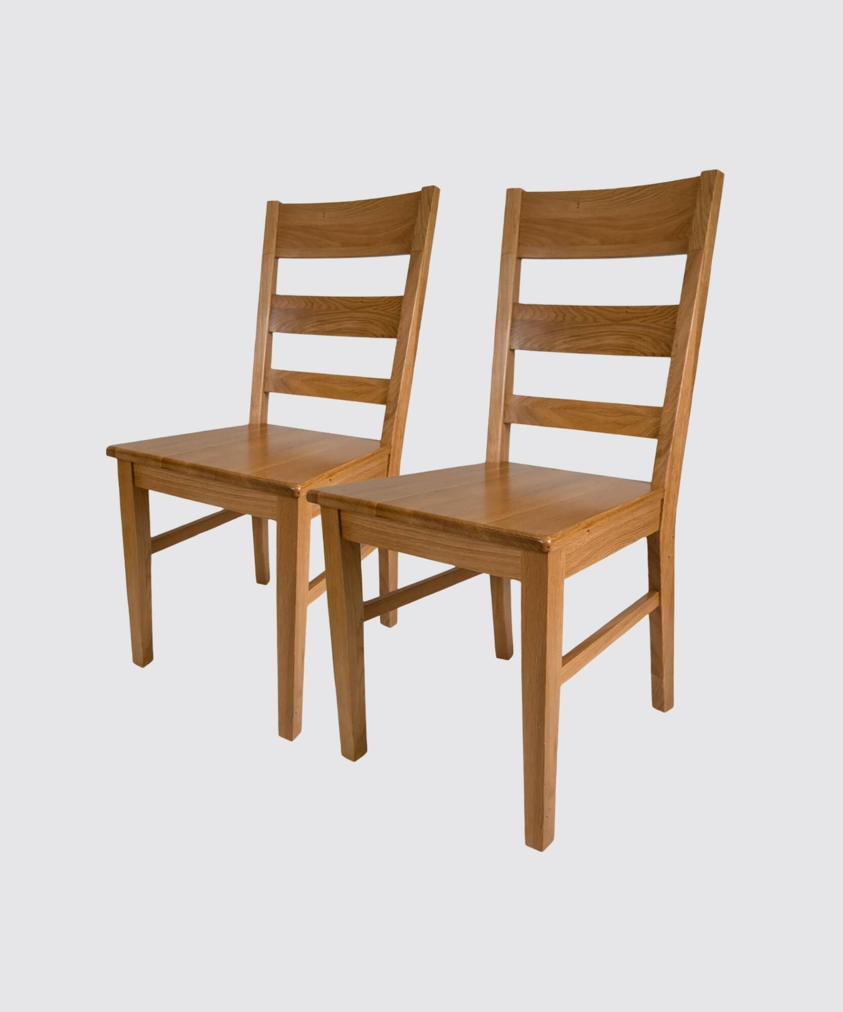2x Esszimmerstuhl Wildeiche Massiv 0