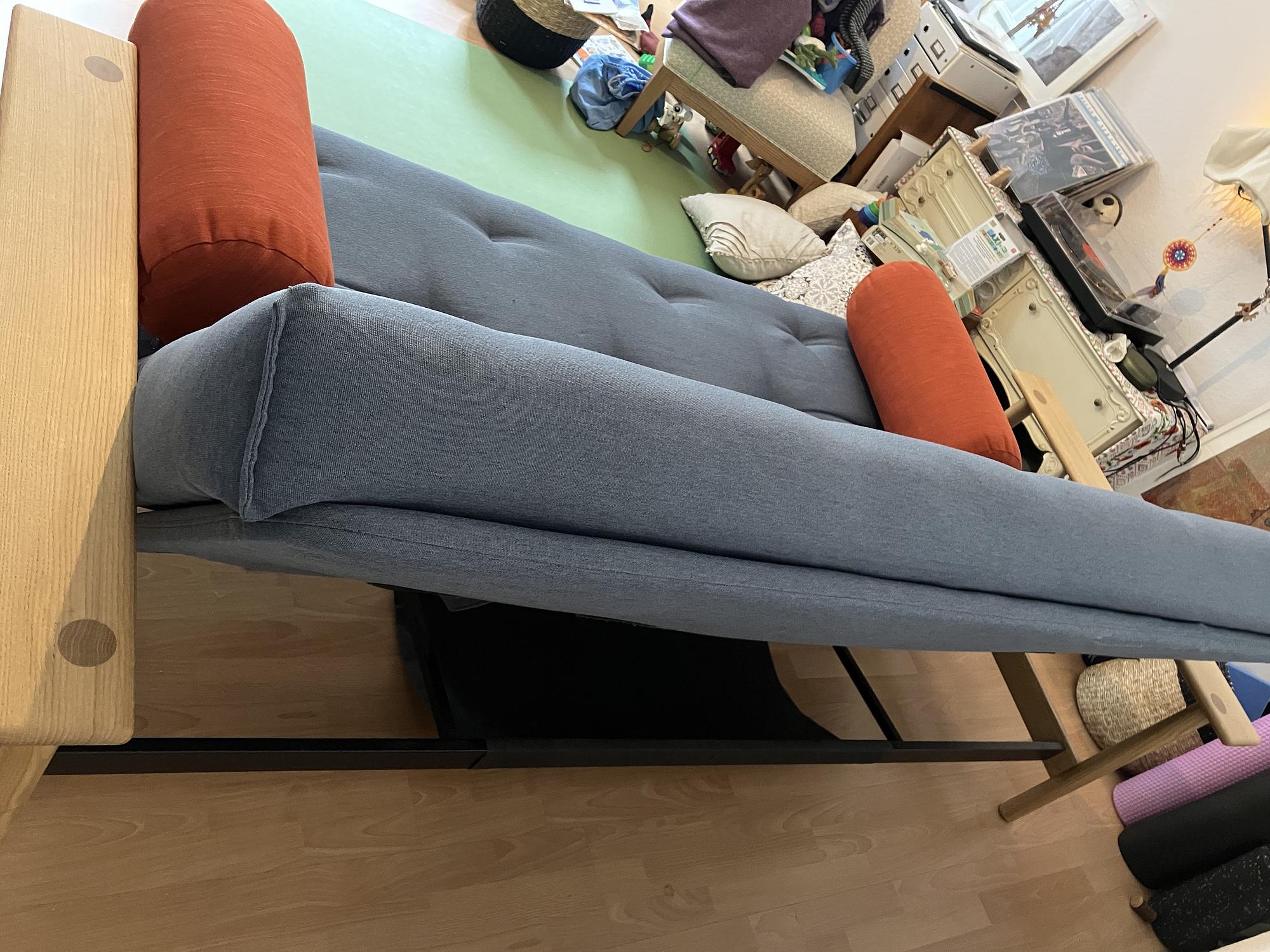 Baldar Schlafsofa Holz Blau 2