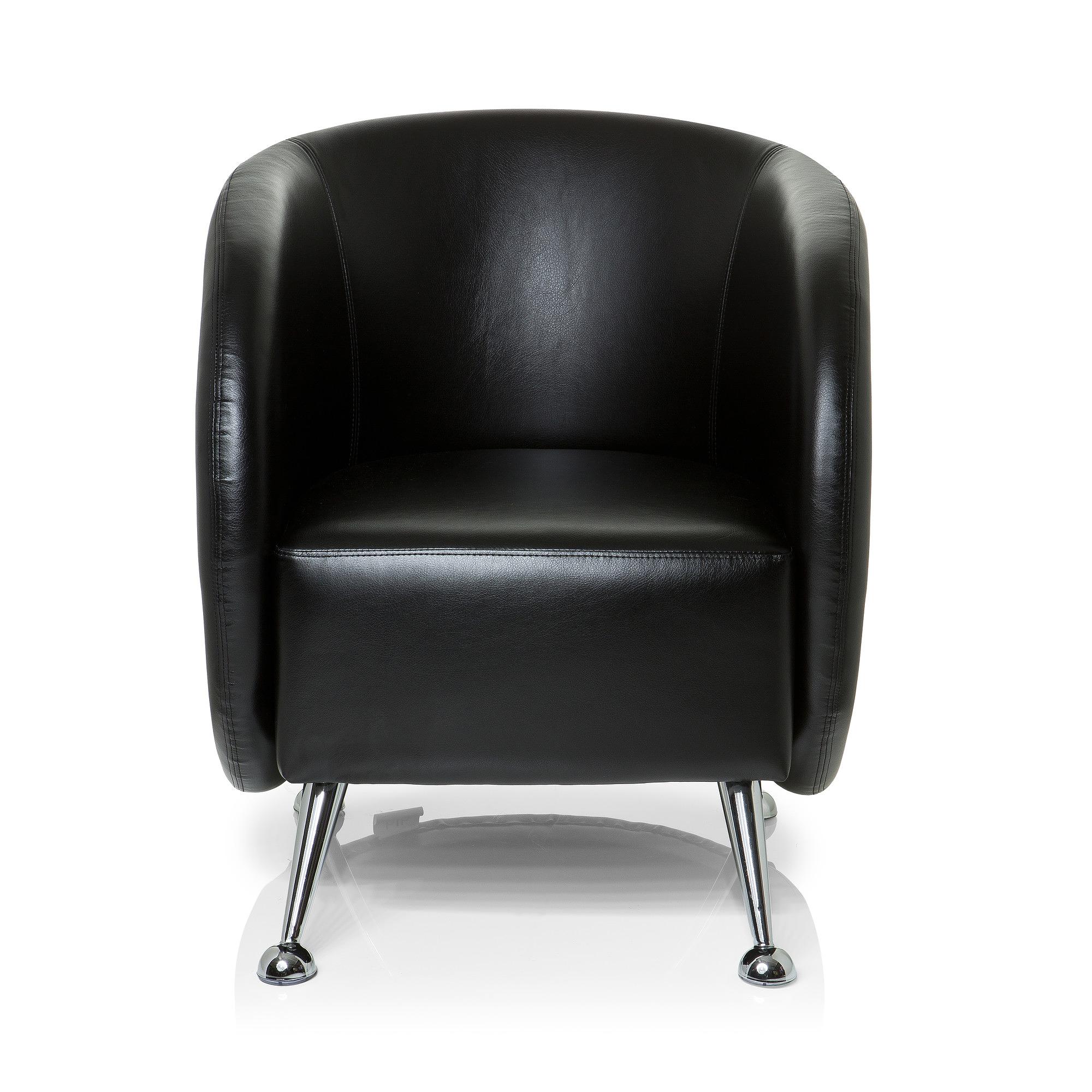 ST. LUCIA Office Chair Faux Leather Black 0