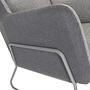 LAGUN armchair fabric grey 1