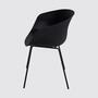 2x Garden chair plastic black 2