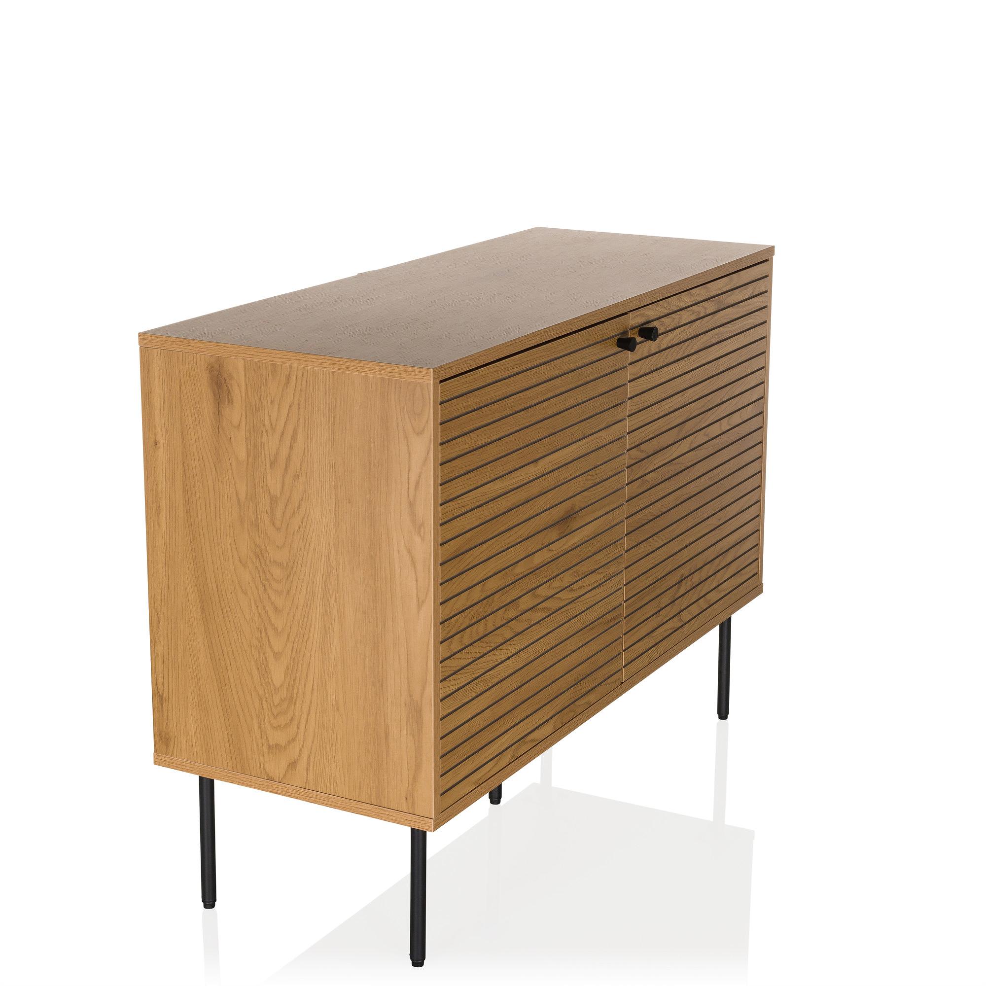 Linno S Sideboard con 2 ante Rovere Marrone 7
