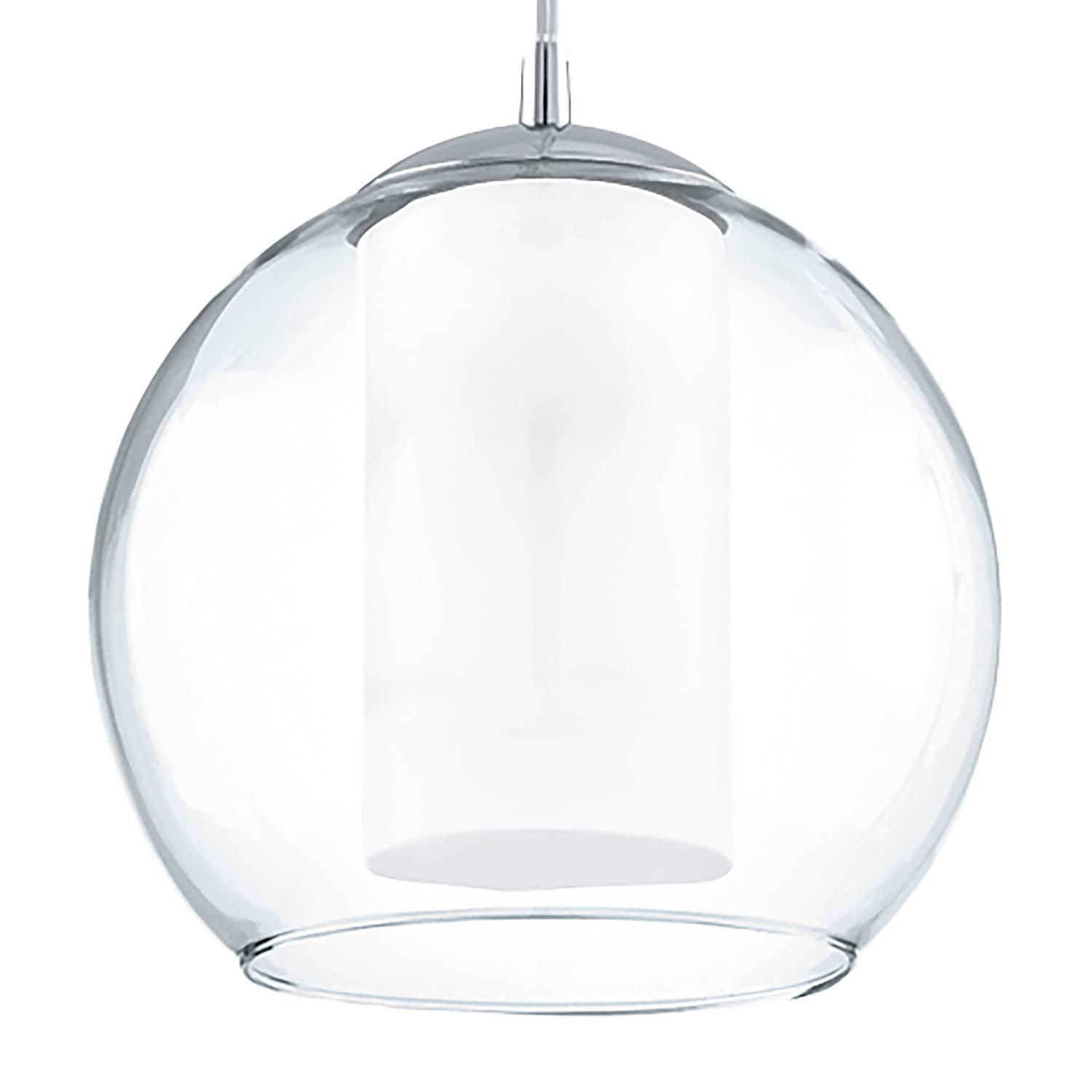 Bolsano I Pendelleuchte Glas Stahl 1-flammig 0