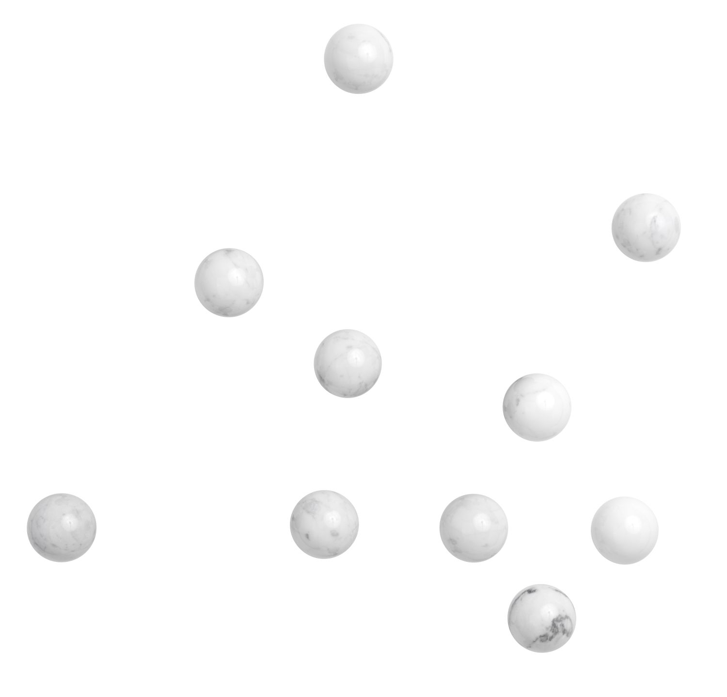 Dots Stone Wandhaken Weiß 1