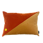 Kissen Samt Orange 0