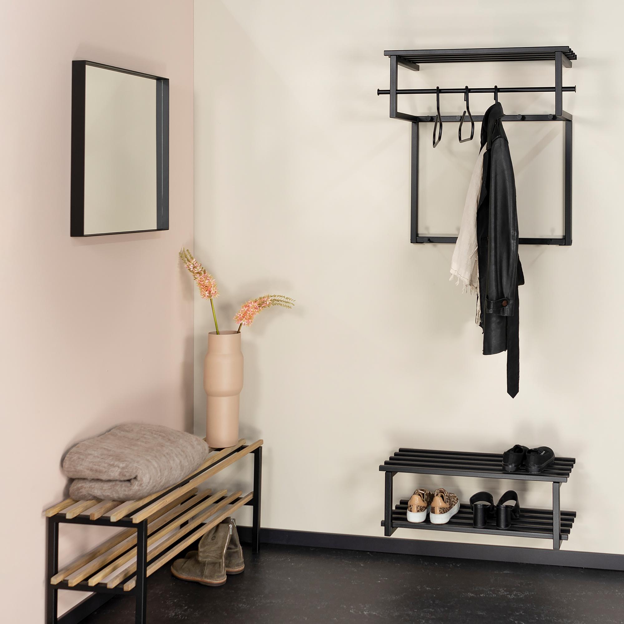 Norton Wandgarderobe Metall Schwarz 2