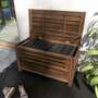 Gartenbox mit Sitzgelegenheit Holz Braun 1