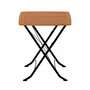Gartentisch Holz Metall Braun 3