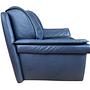 Vintage Sessel Leder Dunkelblau 5