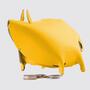 Sparschwein aus 100% Recyceltem Leder aus Spanien Gelb 1