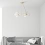 Pendelleuchte Dallas Typ I Milchglas Gold 1