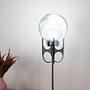Standing lamp Murano glass Silver 1970s 3