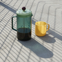French Press Kaffeekanne Glas Grün 3
