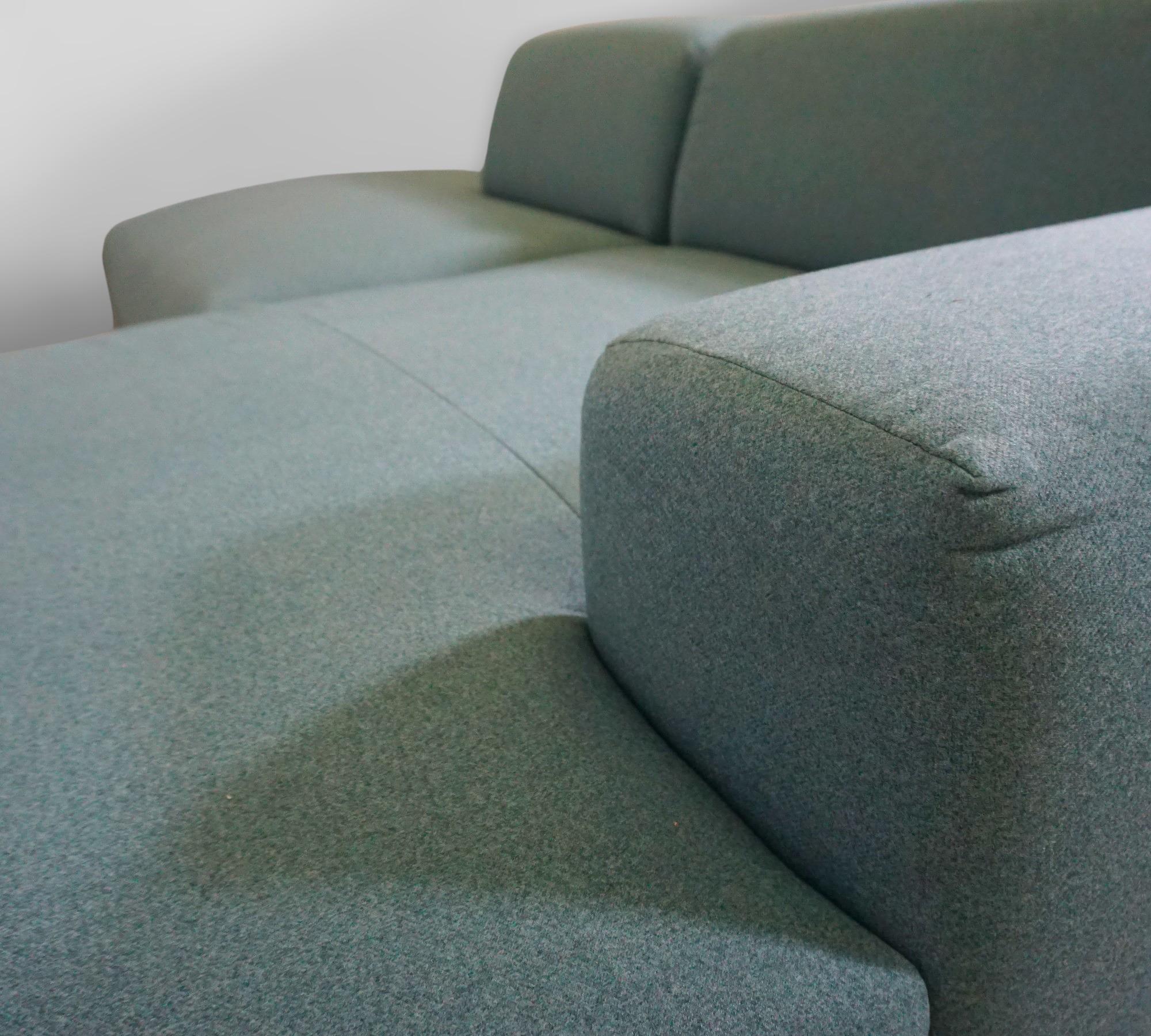 Pyllow Corner Sofa Chaise Longue Right Fine Fabric Dove Blue 4