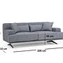 Bentley 2-Sitzer Sofa Grau 7