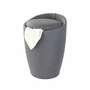 Badhocker Kunststoff Grau 0