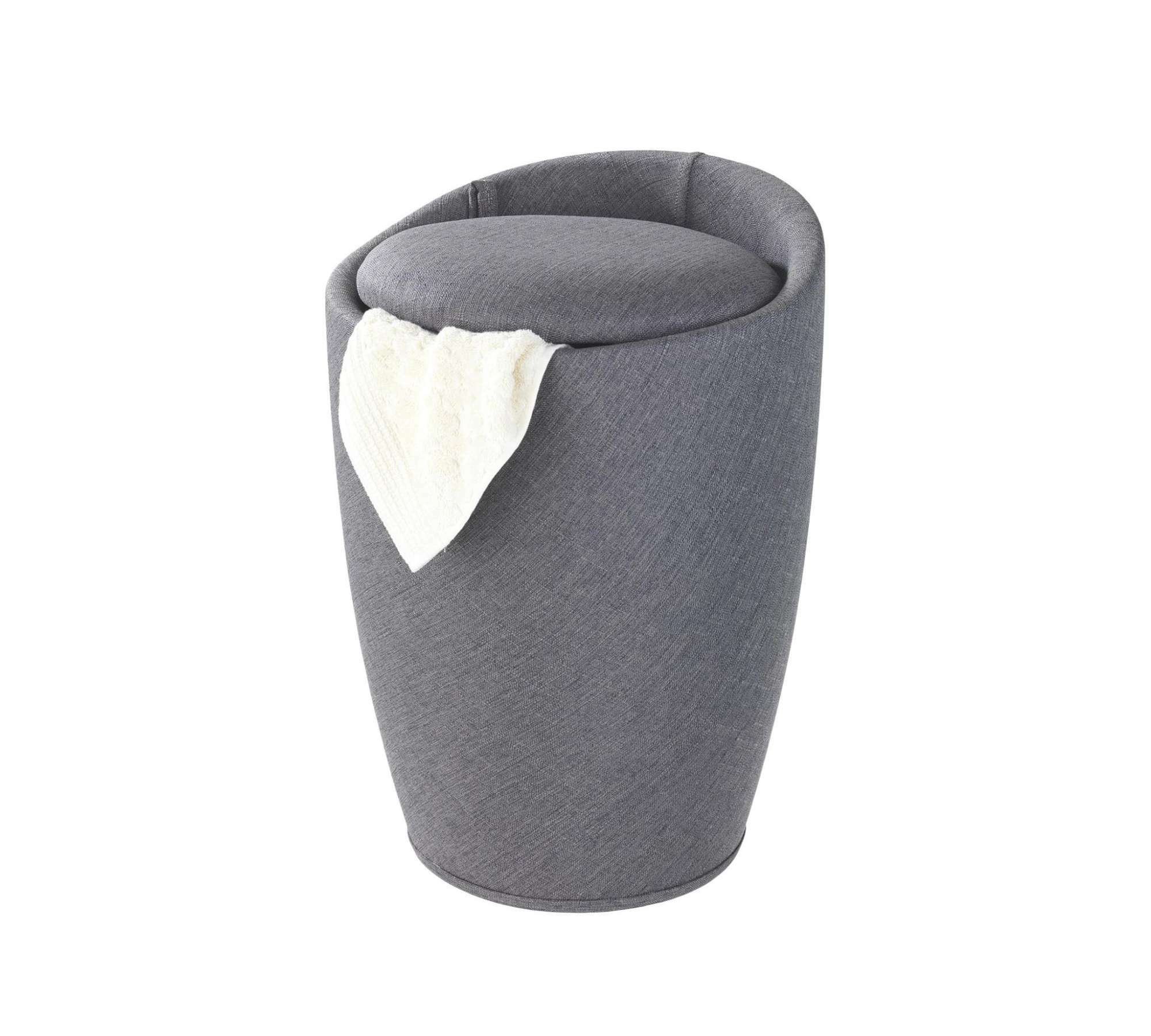 Badhocker Kunststoff Grau 0