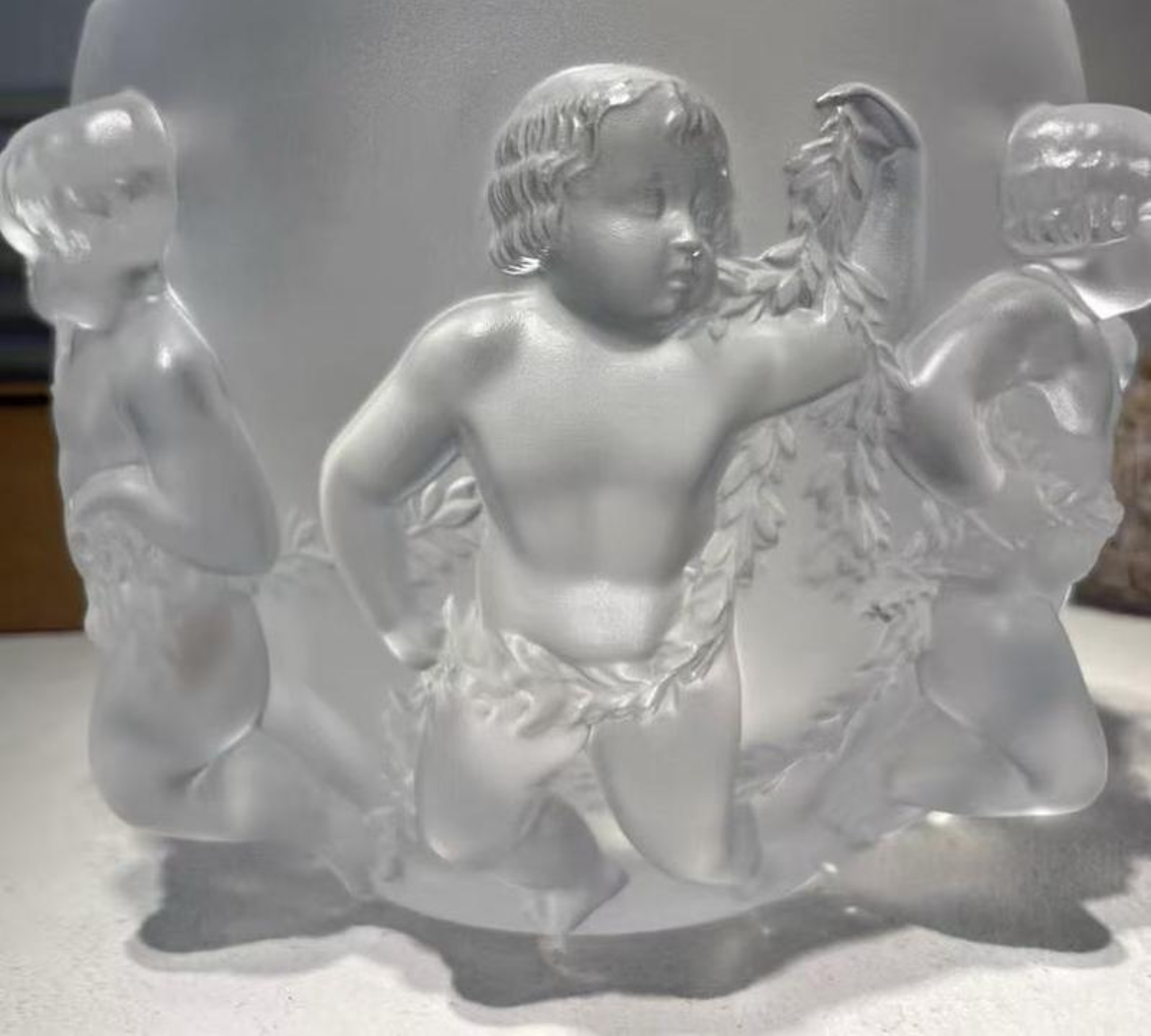 Vaso Angelo Lussemburgo Cristallo 2