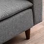 Lungo Sofa 2-Sitzer Hellgrau 4