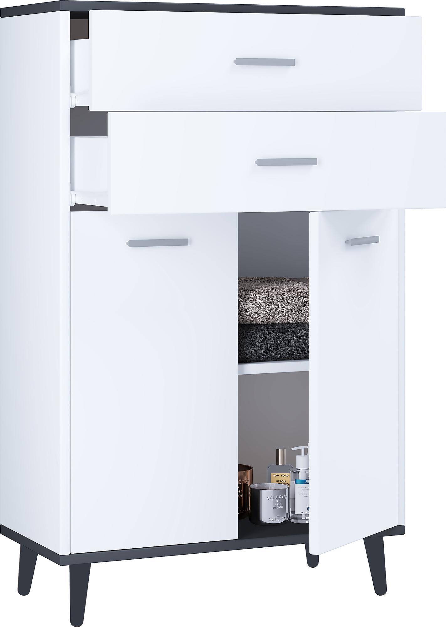 Landos Base Cabinet White Anthracite 3