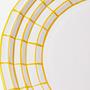 2x Digi Plate Porcelain White Yellow 1