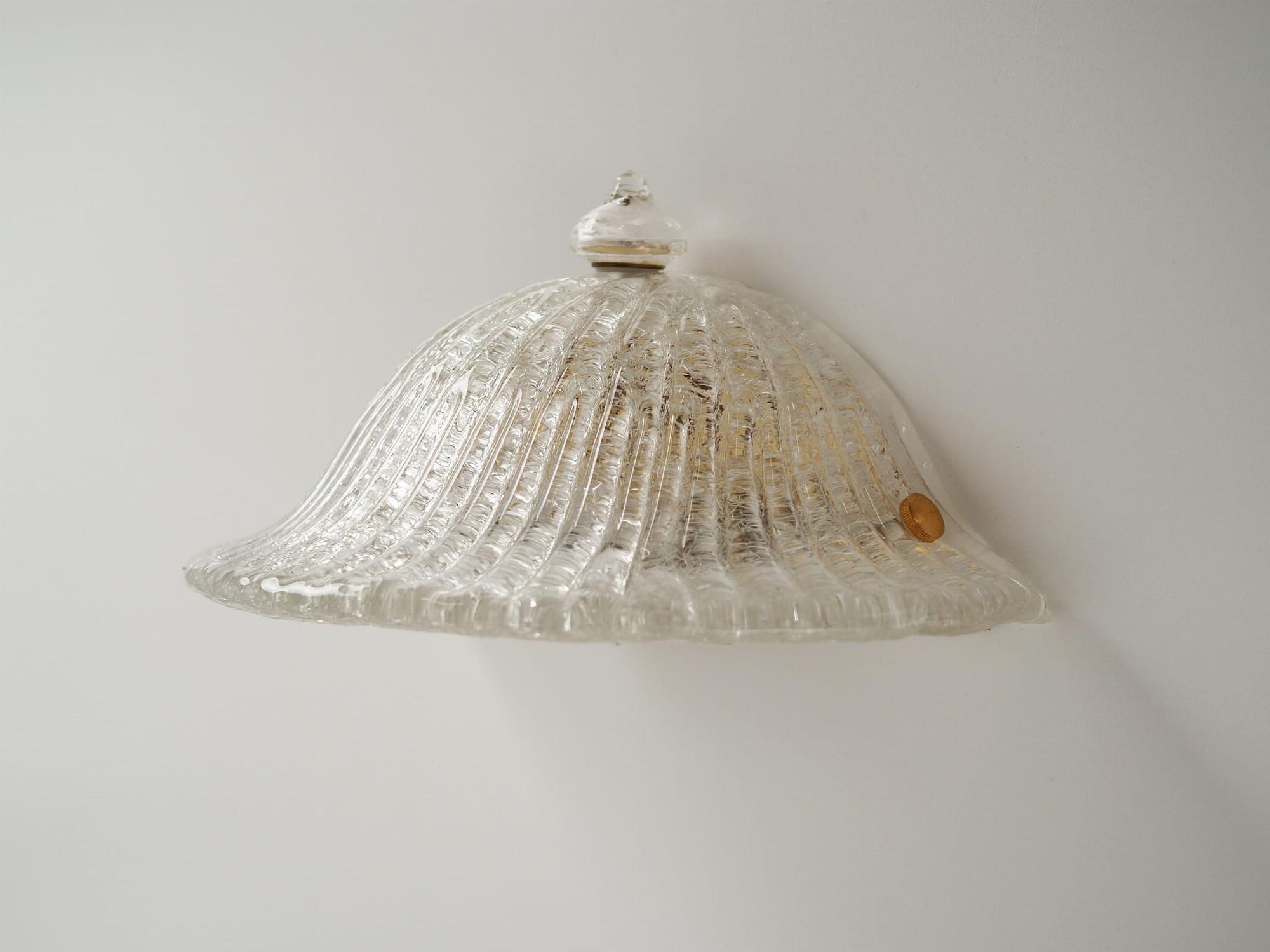Wall lamp Murano glass 1970s 2