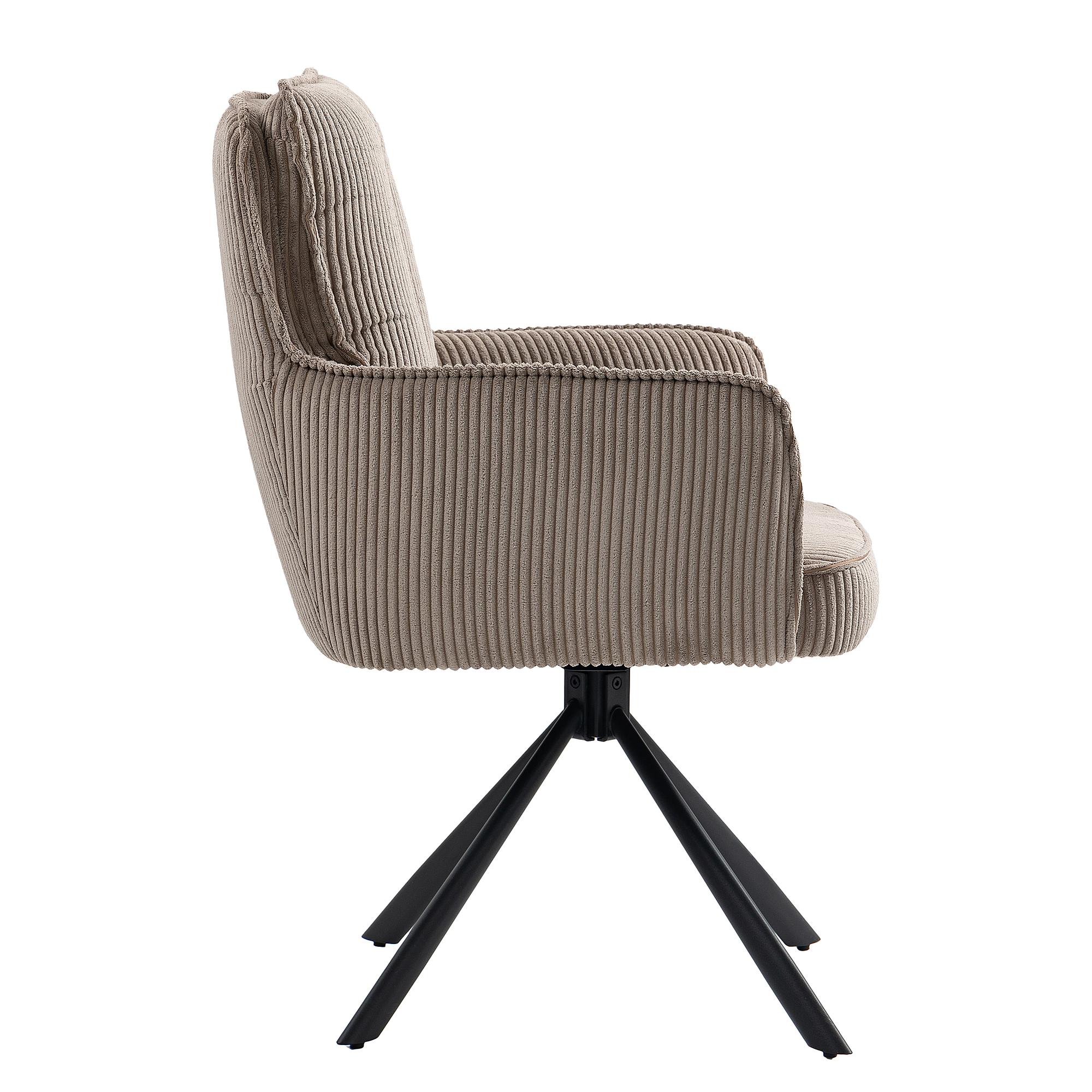 2x Drehbarer Armlehnenstuhl SALVIN Cappuccino 2