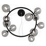 Pendant light Dallas Type H 11-light smoked glass mixed metal 4