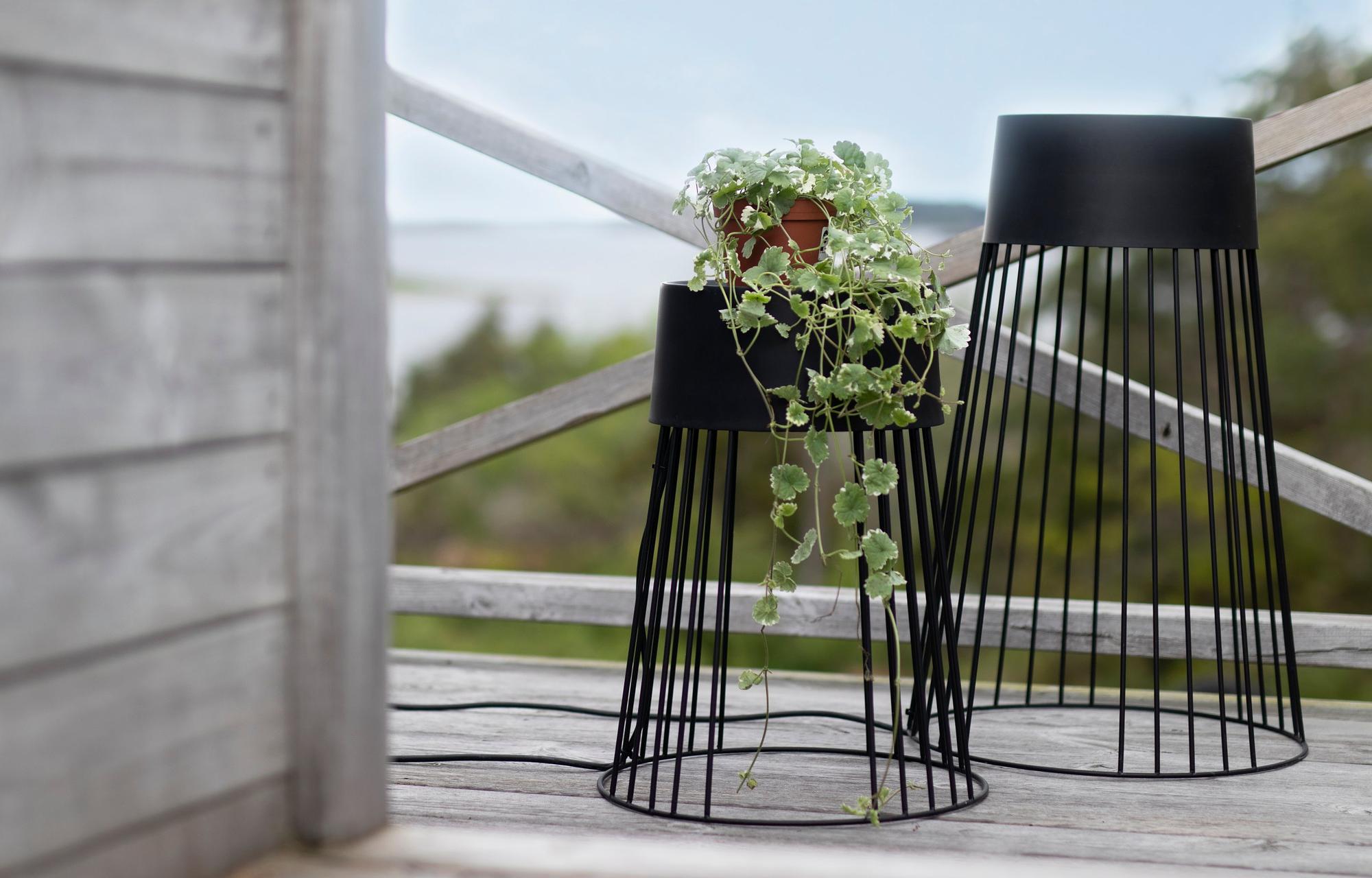 Koster 60 Lampada da terra Metallo Nero IP44 1