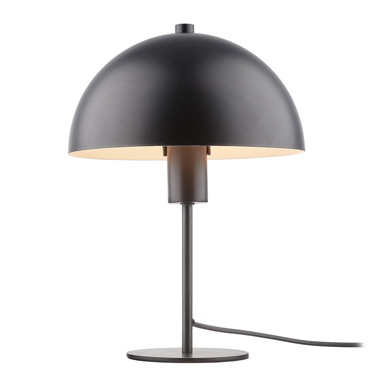 TOPEE Tischlampe Eisen 1-flammig Schwarz 0