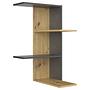 Corner Wall Shelf Manroku Artisan Oak Decor 0