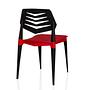 Flecharo Dining chair Plastic Black Red 7